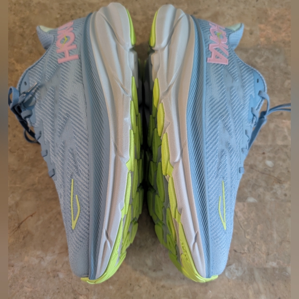 Hoka One One Clifton 9 Trail Lightweight Running Shoes Women's Size 12 No Box - Picture 5 of 10
